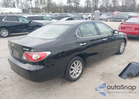 2004 Lexus Es 330 z USA, uszkodzony, nr VIN JTHBA30G445027827